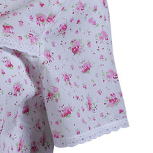 Load image into Gallery viewer, Slenderella Ladies Floral Pyjamas Set with Lace Trim (Blue or Pink)