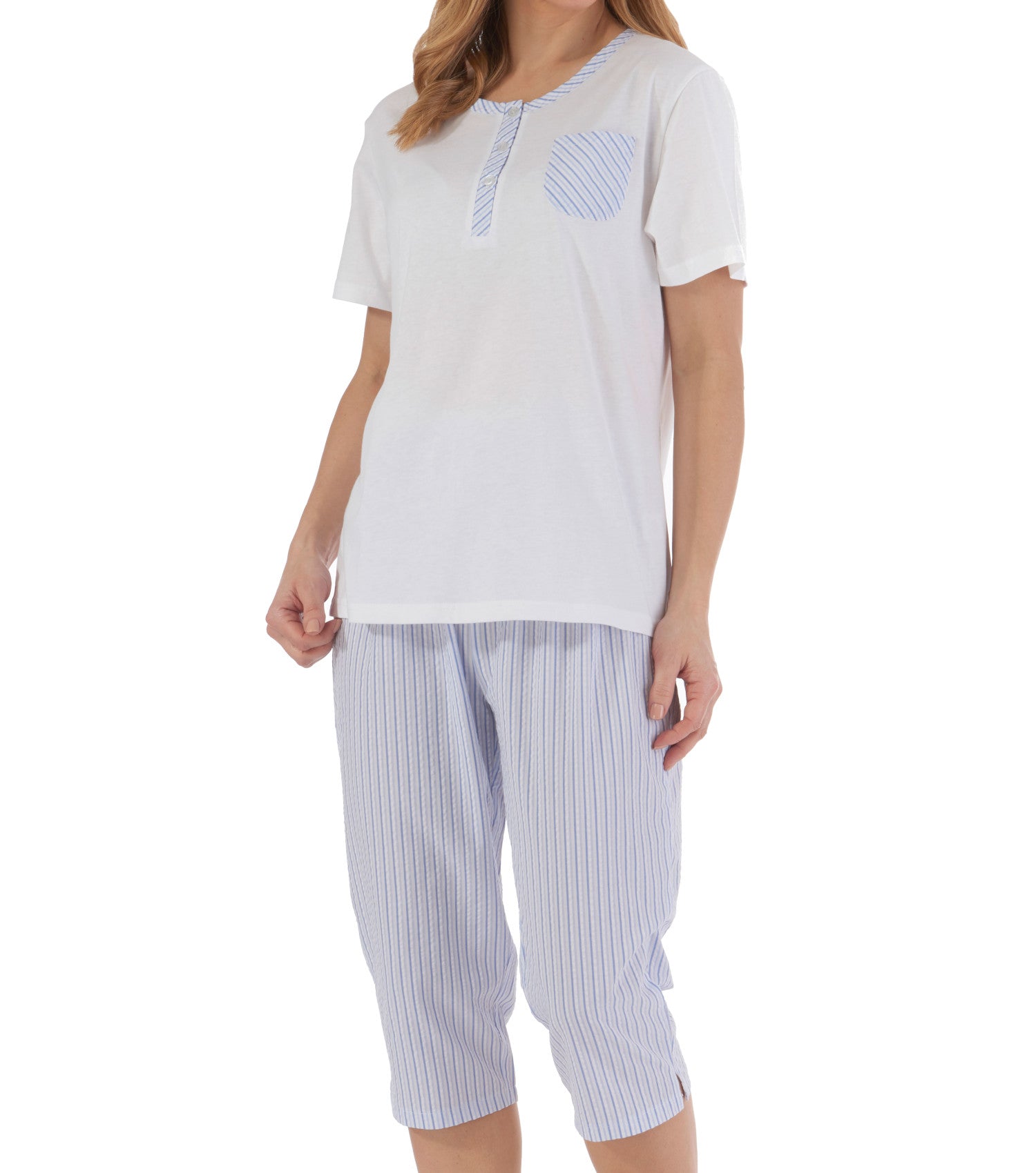 Ladies online seersucker pyjamas
