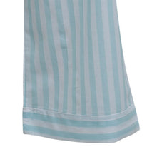 Load image into Gallery viewer, Slenderella Ladies Striped Button Up Top &amp; Trouser Bottoms Pyjamas Set (Mint or Pink)