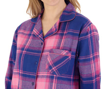 Load image into Gallery viewer, Slenderella Ladies Tailored Brushed Cotton Check Pyjamas (2 Colours)