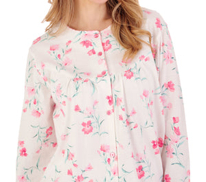 Slenderella Ladies Classic Floral Jersey Pyjamas Set (3 Colours)