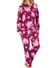 Load image into Gallery viewer, Slenderella Ladies Bold Floral Tailored Flannel Pyjamas (2 Colours)