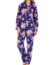 Load image into Gallery viewer, Slenderella Ladies Bold Floral Tailored Flannel Pyjamas (2 Colours)