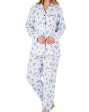 Load image into Gallery viewer, Slenderella Ladies Flannel Cotton Floral Tailored Pyjamas (3 Colours)