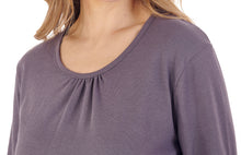 Load image into Gallery viewer, Slenderella Ladies Pyjamas - Plain Top &amp; Checked Bottoms (2 Colours)