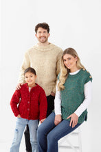 Load image into Gallery viewer, King Cole Knitting Pattern Super Chunky Kids &amp; Adults Sweater, Cardigan &amp; Top (6357)