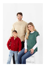 Load image into Gallery viewer, King Cole Knitting Pattern Super Chunky Kids &amp; Adults Sweater, Cardigan &amp; Top (6357)