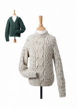 Load image into Gallery viewer, Aran Knitting Pattern for Childrens Cabled Sweaters (UKHKA 161)