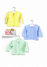 Load image into Gallery viewer, UKHKA 176 Double Knitting Pattern - Baby Cardigans &amp; Sweater