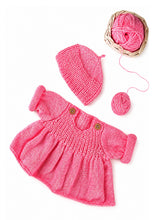 Load image into Gallery viewer, Baby Double Knitting Pattern - UKHKA 71 Flared Sweater and Hat.