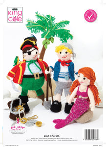 King Cole Pirate Pals Knitting Booklet Pirates & Mermaids By Carol Connelly