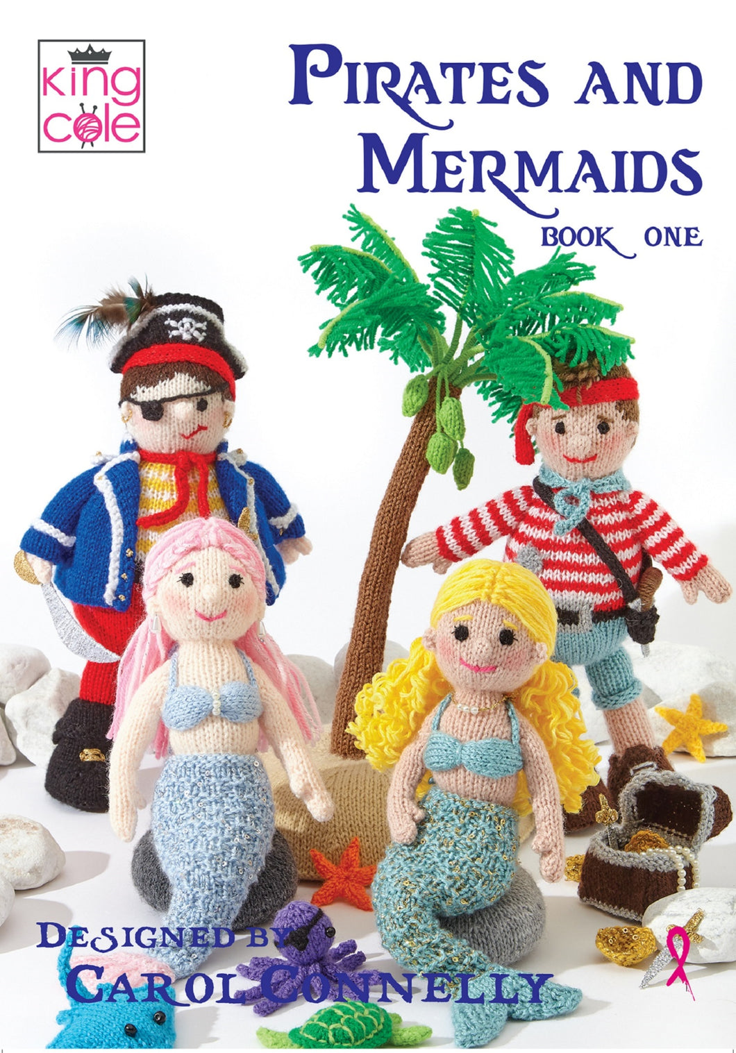 King Cole Pirate Pals Knitting Booklet Pirates & Mermaids By Carol Connelly