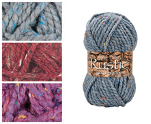 Load image into Gallery viewer, Rustic Mega Chunky Knitting Wool 100g Ball Yarn James Brett (Various Shades)