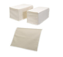 Load image into Gallery viewer, Linen Mix Arm Caps &amp; Chairback or Settee Back Set with Lace Trim