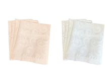 Load image into Gallery viewer, Pack of 4 Napkins Jacquard 18&quot; x 18&quot; (Cream or White)