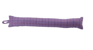 Lilac Check Fabric Draught Excluder (4 Sizes)