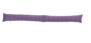Lilac Check Fabric Draught Excluder (4 Sizes)