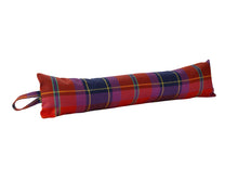 Load image into Gallery viewer, Bright Red &amp; Purple Check Fabric Draught Excluder (4 Sizes)