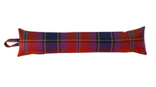 Load image into Gallery viewer, Bright Red &amp; Purple Check Fabric Draught Excluder (4 Sizes)