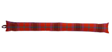 Load image into Gallery viewer, Bright Red &amp; Purple Check Fabric Draught Excluder (4 Sizes)