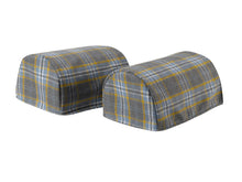 Load image into Gallery viewer, Poly Wool Checked Round Arm Caps or Chair Backs (Various Colours)