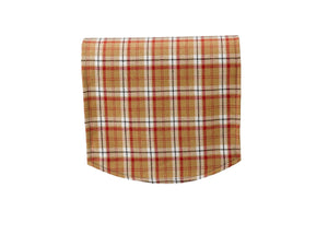 Poly Wool Checked Round Arm Caps or Chair Backs (Various Colours)