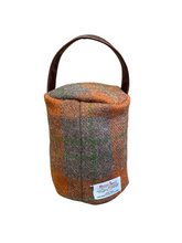 Load image into Gallery viewer, Harris Tweed 100% Pure New Wool Doorstop Cover with Leather Handle
