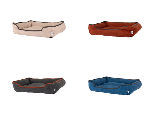Gor Pets Teddy Fleece Fabric Dog Bed Various Sizes & Colours