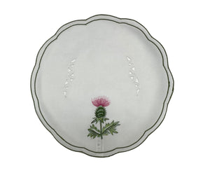 Pack of 4 Embroidered Thistle Doilies (2 Sizes)