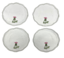 Load image into Gallery viewer, Pack of 4 Embroidered Thistle Doilies (2 Sizes)