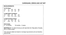 Load image into Gallery viewer, UKHKA 258 Double Knitting Pattern - Cardigans Dress &amp; Hat Set