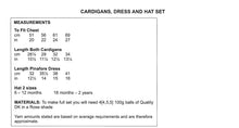 Load image into Gallery viewer, UKHKA 258 Double Knitting Pattern - Cardigans Dress &amp; Hat Set