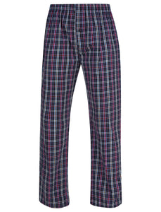 Walker Reid Yarn Dyed Cotton Traditional Check Pyjamas (Navy or Red)