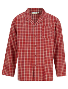 Walker Reid Yarn Dyed Cotton Traditional Check Pyjamas (Navy or Red)