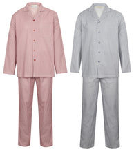 Load image into Gallery viewer, Walker Reid Mens Geo Print 100% Cotton Traditional Pyjamas (Medium - XXXL)