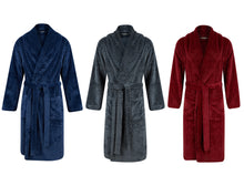 Load image into Gallery viewer, Mens Walker Reid Soft Fleece Harlequin Check Dressing Gown
