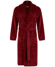Load image into Gallery viewer, Mens Walker Reid Soft Fleece Harlequin Check Dressing Gown
