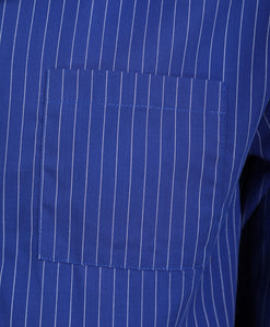Walker Reid Mens Blue Stripe Cotton Pyjamas (Medium - 4XL)