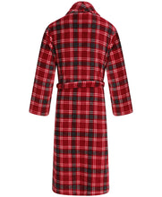 Load image into Gallery viewer, Walker Reid Mens Check Coral Fleece Dressing Gown (Small - 4XL)