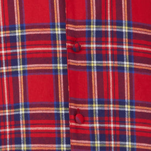Walker Reid Mens 100% Cotton Yarn Dyed Tartan Pyjamas (Red)