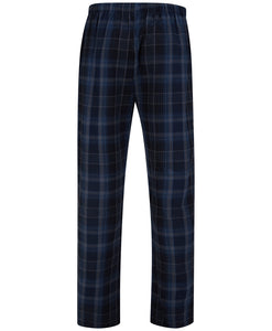 Walker Reid Brushed Cotton Traditional Check Pyjamas (Navy or Red)