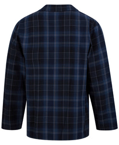 Walker Reid Brushed Cotton Traditional Check Pyjamas (Navy or Red)