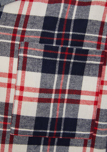 Walker Reid Brushed Cotton Traditional Check Pyjamas (Navy or Red)