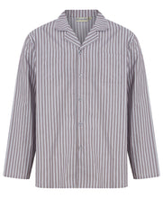 Load image into Gallery viewer, Walker Reid Traditional Striped Cotton Pyjamas (Grey or Navy)