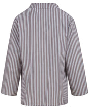 Load image into Gallery viewer, Walker Reid Traditional Striped Cotton Pyjamas (Grey or Navy)