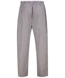 Walker Reid Traditional Striped Cotton Pyjamas (Grey or Navy)