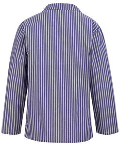 Walker Reid Traditional Striped Cotton Pyjamas (Grey or Navy)
