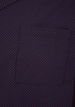 Load image into Gallery viewer, Walker Reid Mens Navy &amp; Red Diamond Geo Print Longer Length Nightshirt