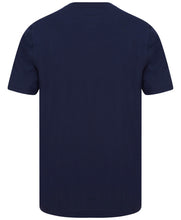 Load image into Gallery viewer, Walker Reid Mens Pyjamas Navy Jersey Top &amp; Red Diamond Print Bottoms