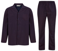 Load image into Gallery viewer, Walker Reid Traditional Navy &amp; Red Diamond Print Pyjamas